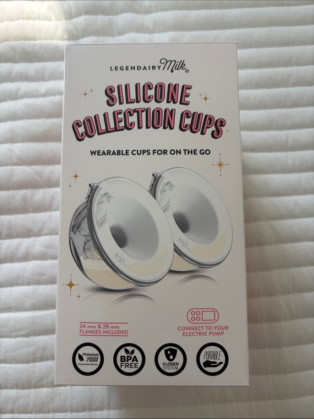 Lengendairy Milk Silicone Collection Cups new (open box)